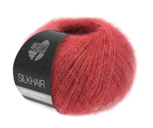 Silkhair super kidmohair og silke - teglstensrød 